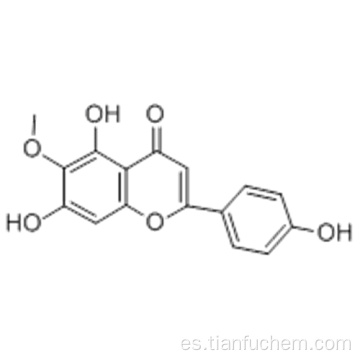 4H-1-benzopiran-4-ona, 5,7-dihidroxi-2- (4-hidroxifenil) -6-metoxi-CAS 1447-88-7